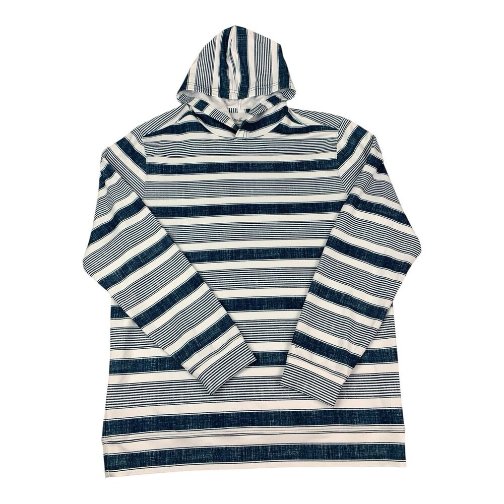 Walter Hagen Lightweight Performance Hoodie Mens Medium Striped Moisture Wicking